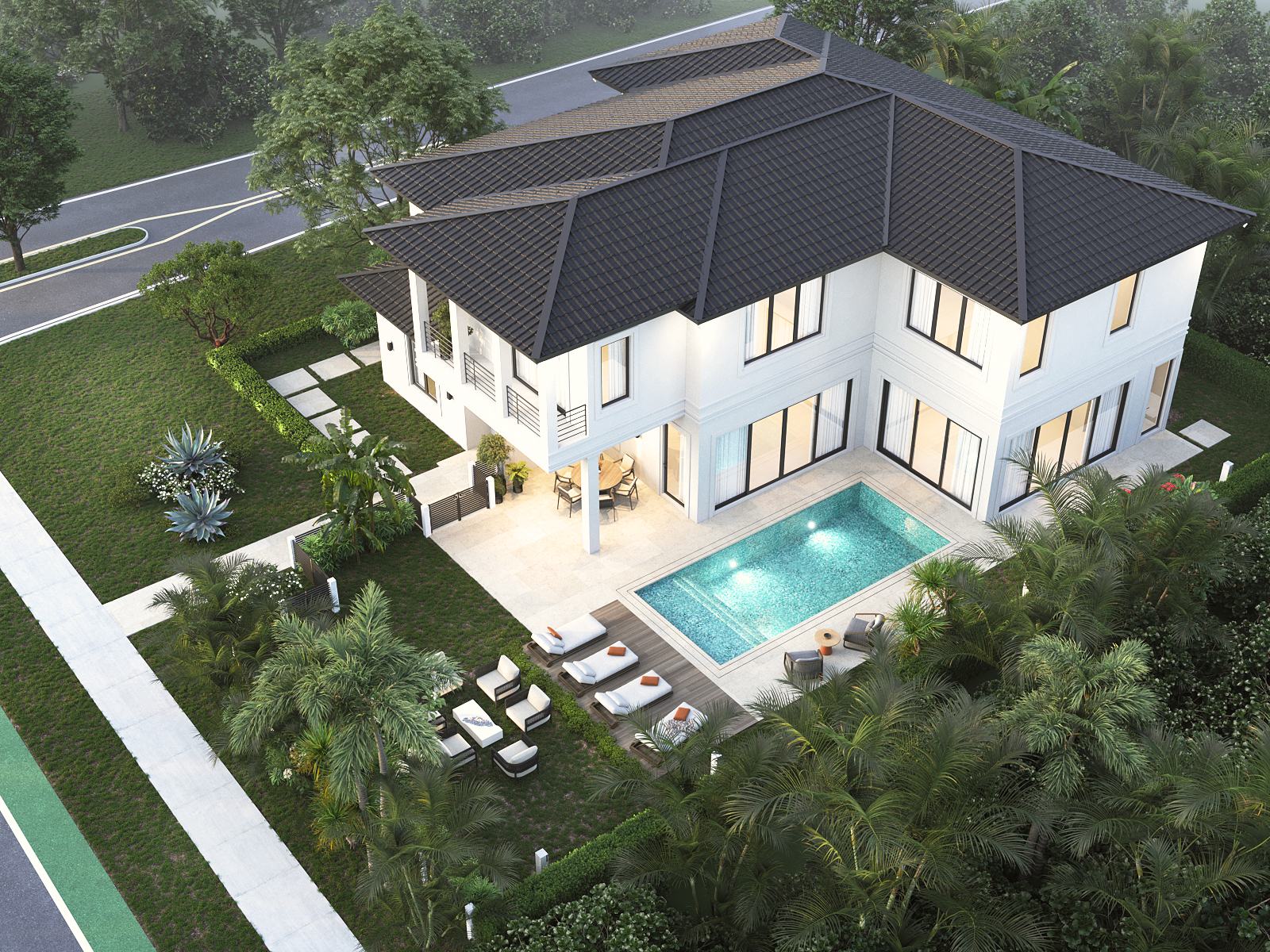 Aerial view — artist's rendering