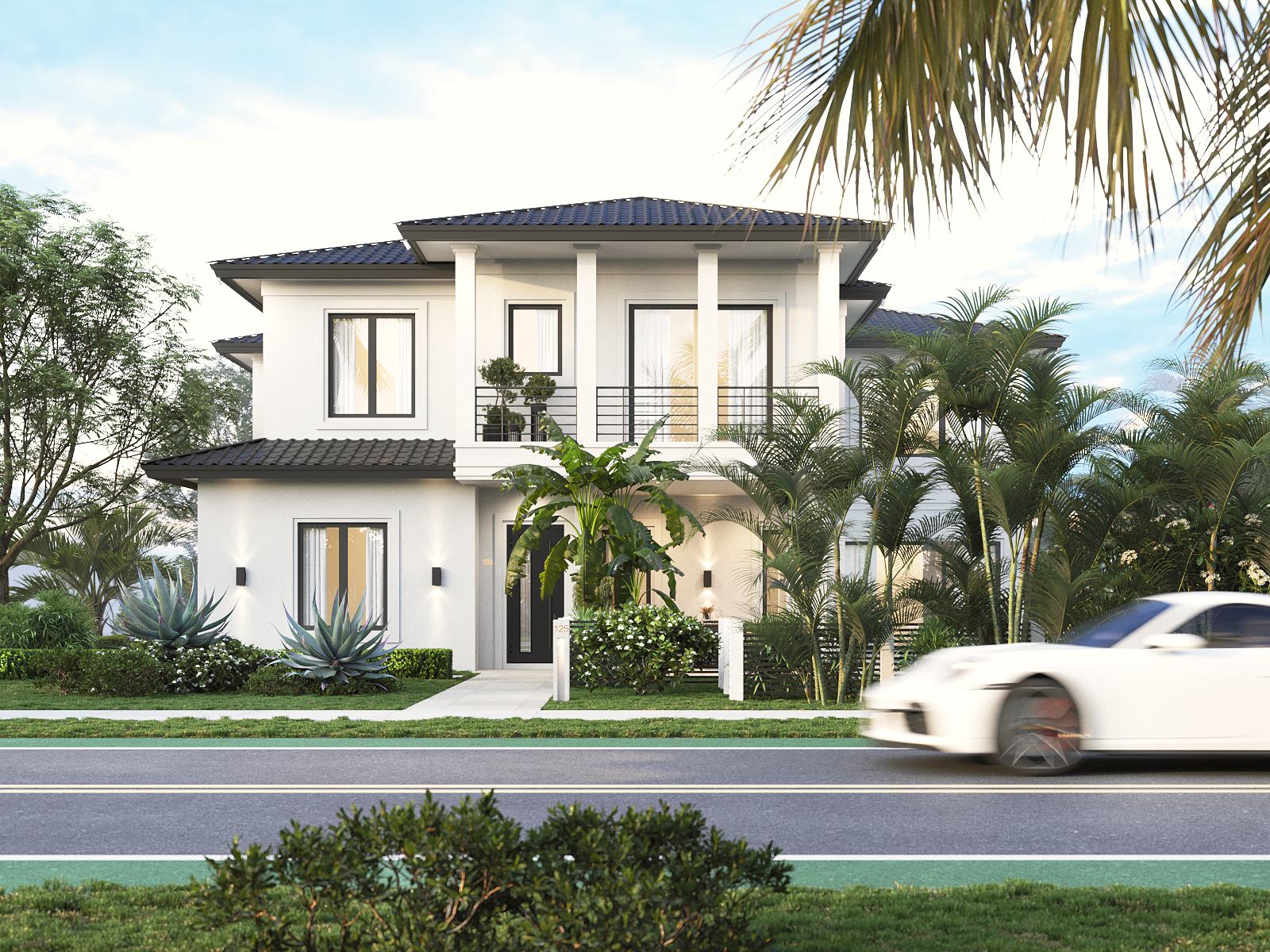 Front elevation — artist's rendering